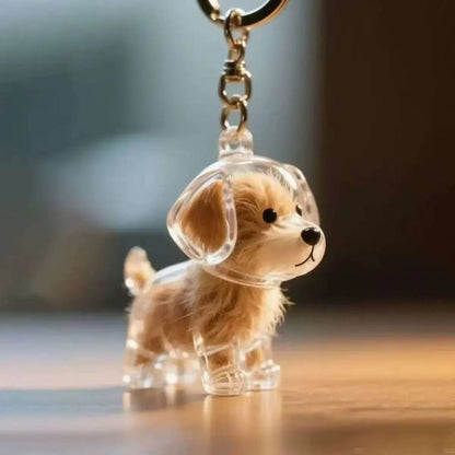 Llavero Transparente de Perro